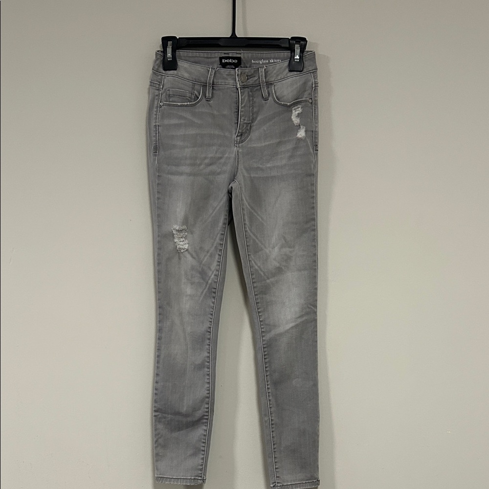 bebe Gray Skinny Jeans for Women